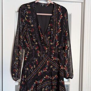 GUESS Women's Long Sleeve Jewel Dress